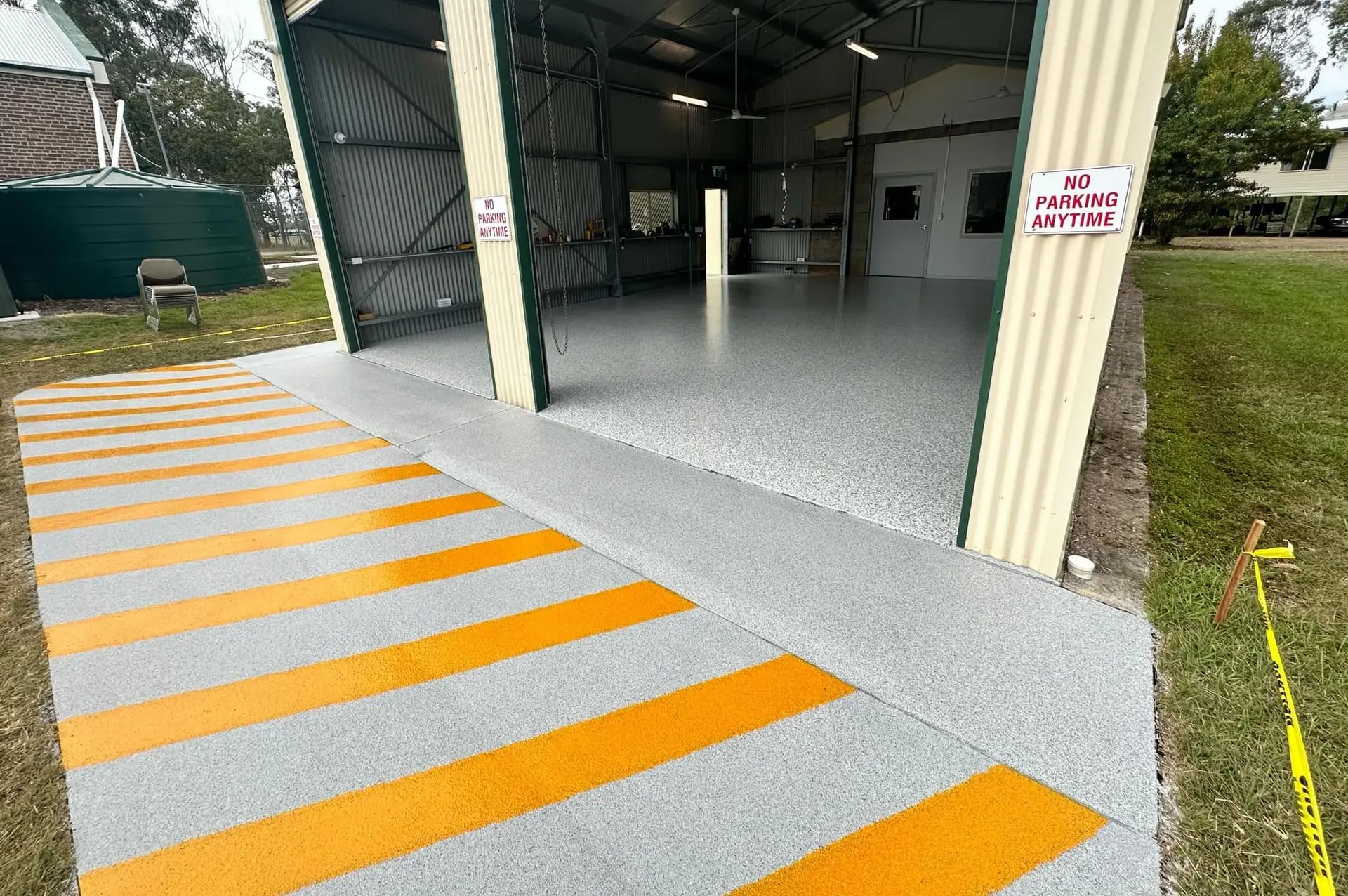 Firestation with Ultra Flake Camo on Pipeline Grey