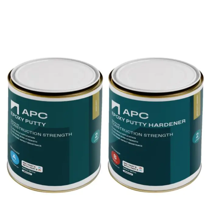 Two small tins of epoxy putty